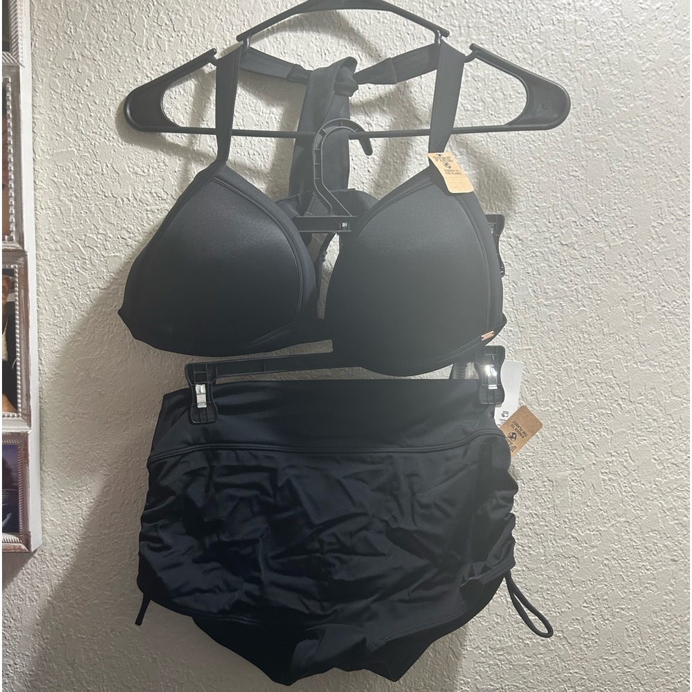 🖤👙VS PINK-Push-Up Triangle Bikini Top&Shortie Bikini Bottom👙🖤